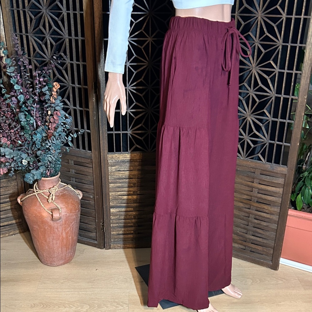 NWT HEIMISH BOHO PANTS MAROON